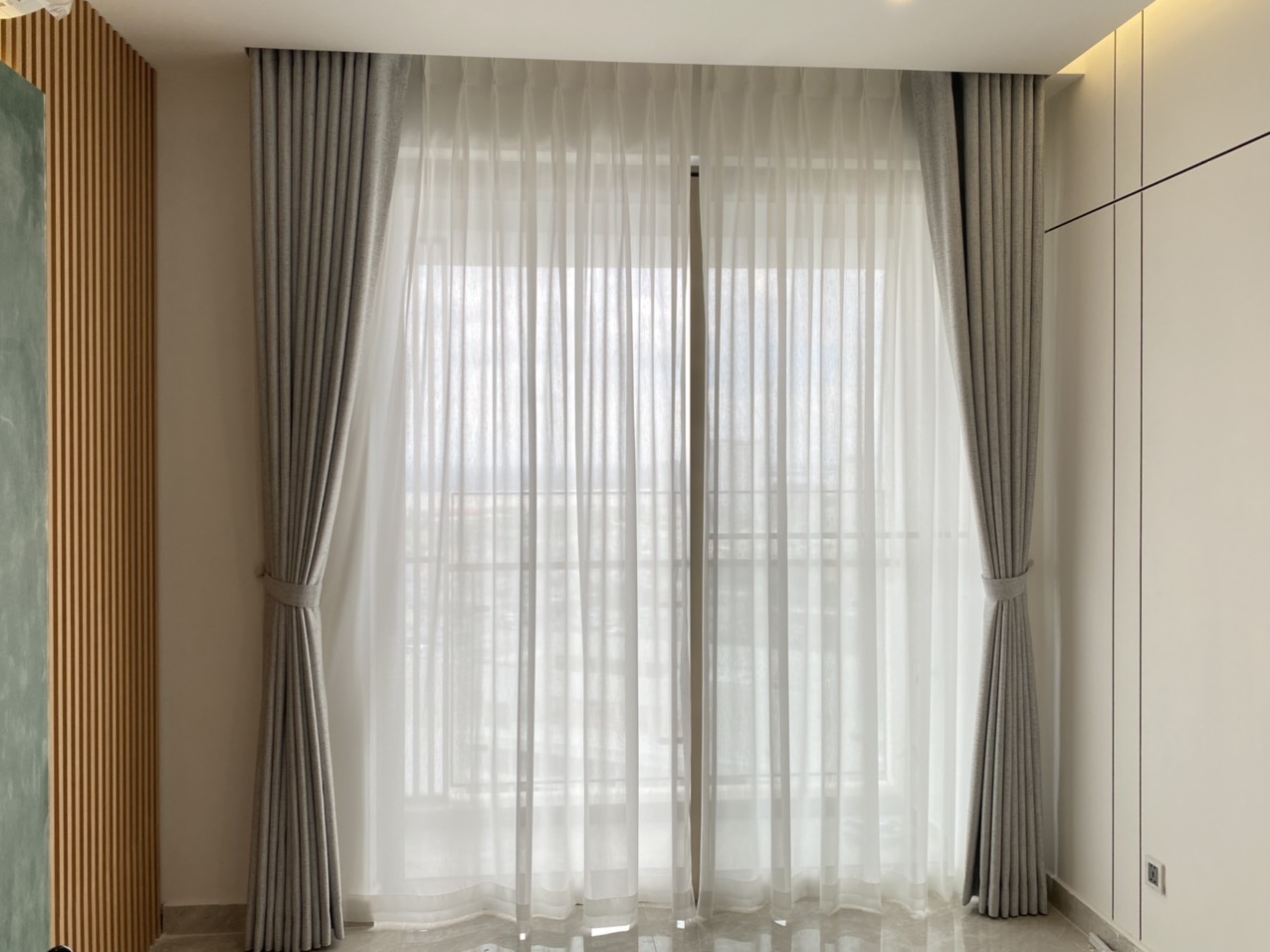 Rèm 2 lớp căn hộ rèm căn hộ