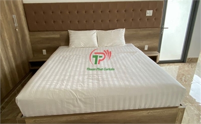 Bộ chăn ga gối cotton trắng trơn TPC-01